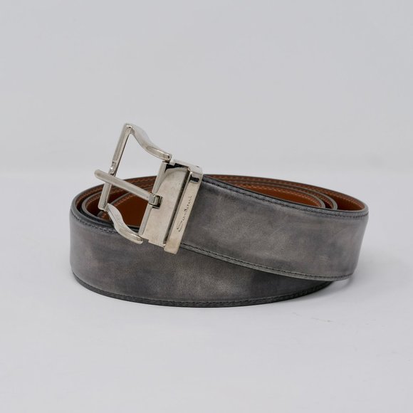 Santoni NIB Front Buckle Belt